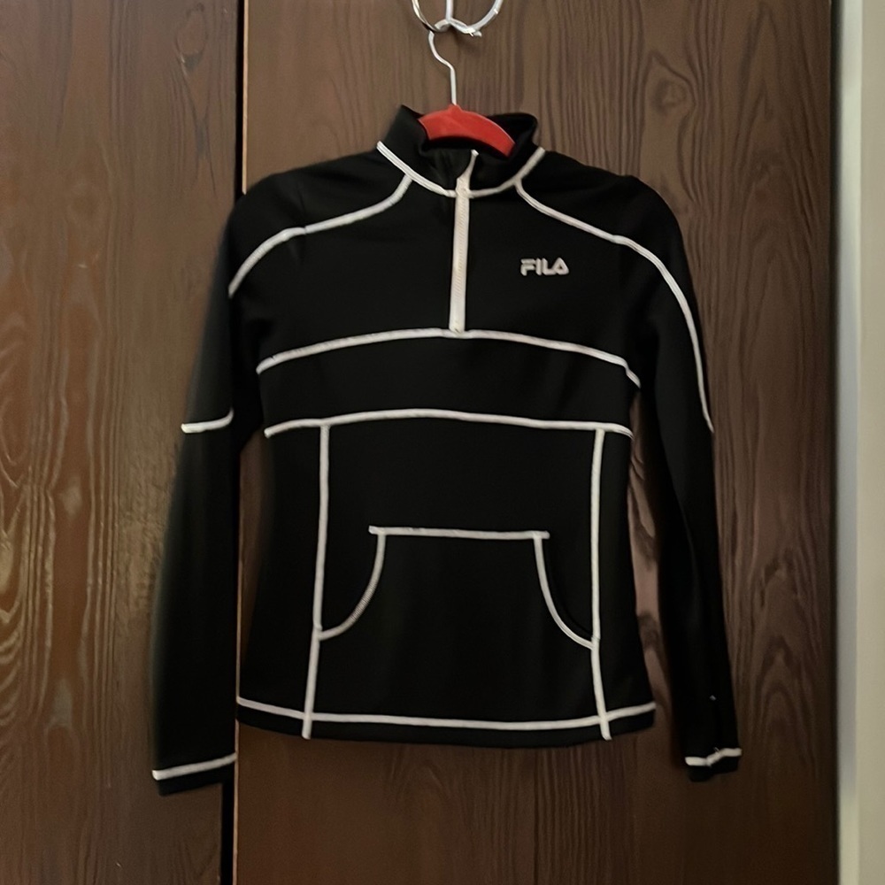 Fila black pullover sweatshirt. Size XS